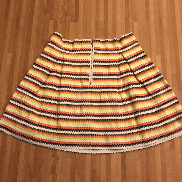 Endless Rose Striped A-Line Stretchy Skirt - Picture 2 of 5